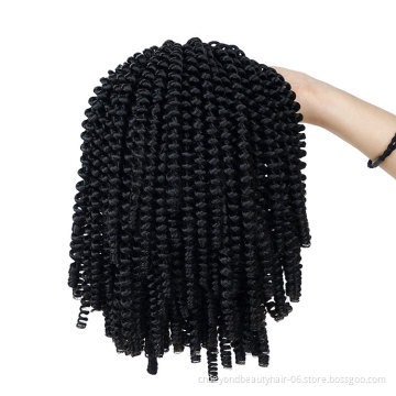 wholesale price ombre spring twist short curly wavy crochet braiding hair